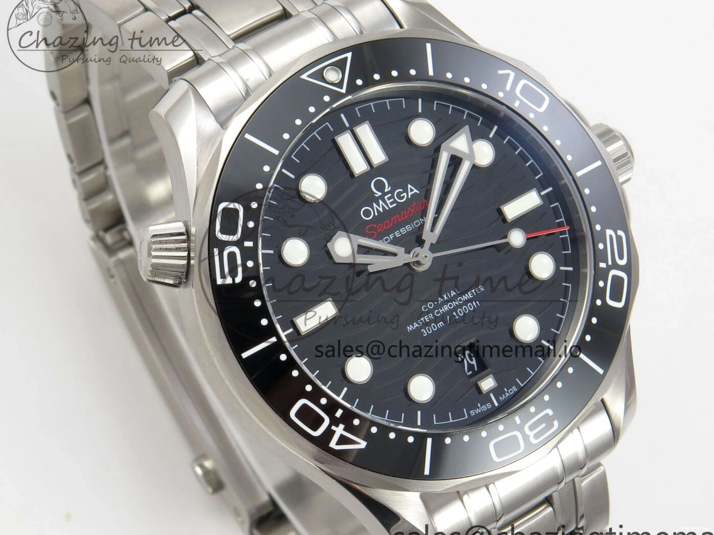 0515 Durable Seamaster Diver 300M Black Ceramic Bezel V4 VSF 1:1 Best Edition Black Dial On SS Bracelet Super Clone Asian 7653